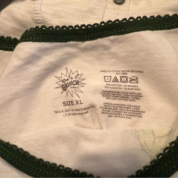 NWT Women's Grinch Claus Cami & Boyshort Set- Sleepwear Set Green XL - Picture 7 of 8